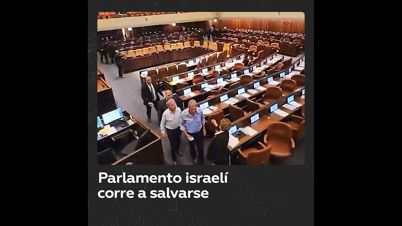 Parlamento israelí corre a un refugio antibombas tras posible ataque aéreo