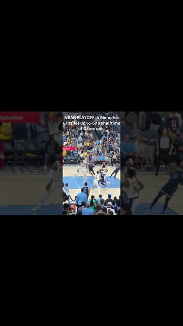 NBA@PLAYOFF in Memphis- Grizzlies up 65 59 at halftime of Game one #shorts #nba #playoffs