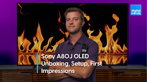 Sony A80J OLED Unboxing, Setup, First Impressions | Sony XR65-A80J