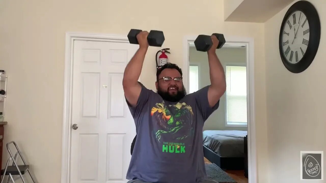 My Son challenged me to a Top G shoulder press challenge