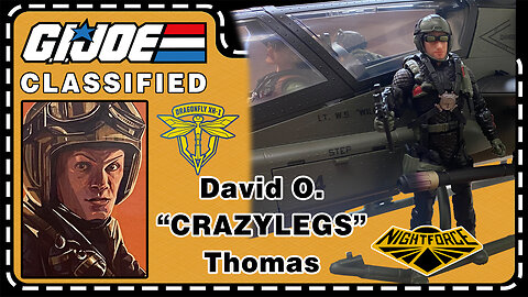 David O. "Crazylegs" Thomas - G.I. Joe Classified Dragonfly Haslab 145 - Unboxing & Review