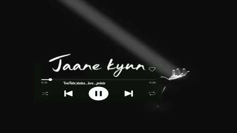 🖤 Tu Jaane Na Song Lyrics Status |✨ Feel This Song | 🥀4k Full screen Status. black screen status