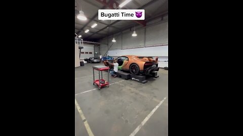 CHECKING IN THE BUGATTI