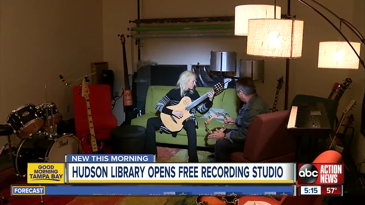 Free recording studio for musicians opens at Hudson library