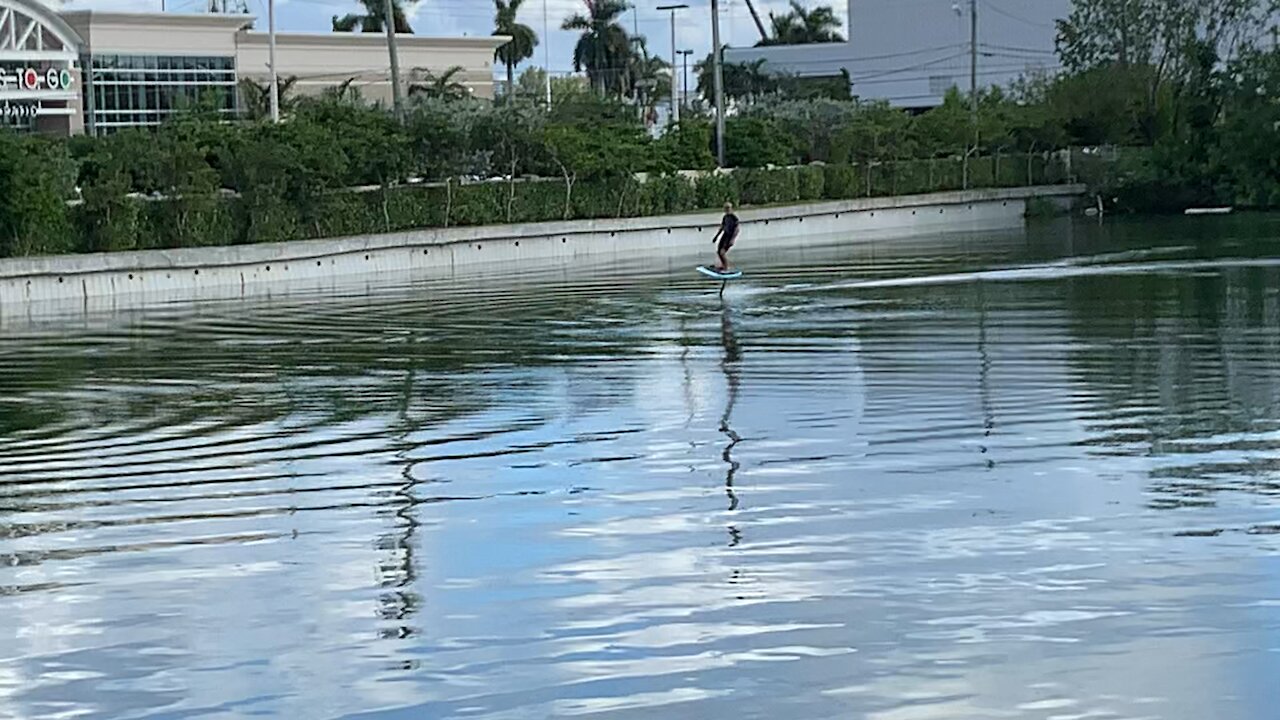 Hover Surfer in the canal