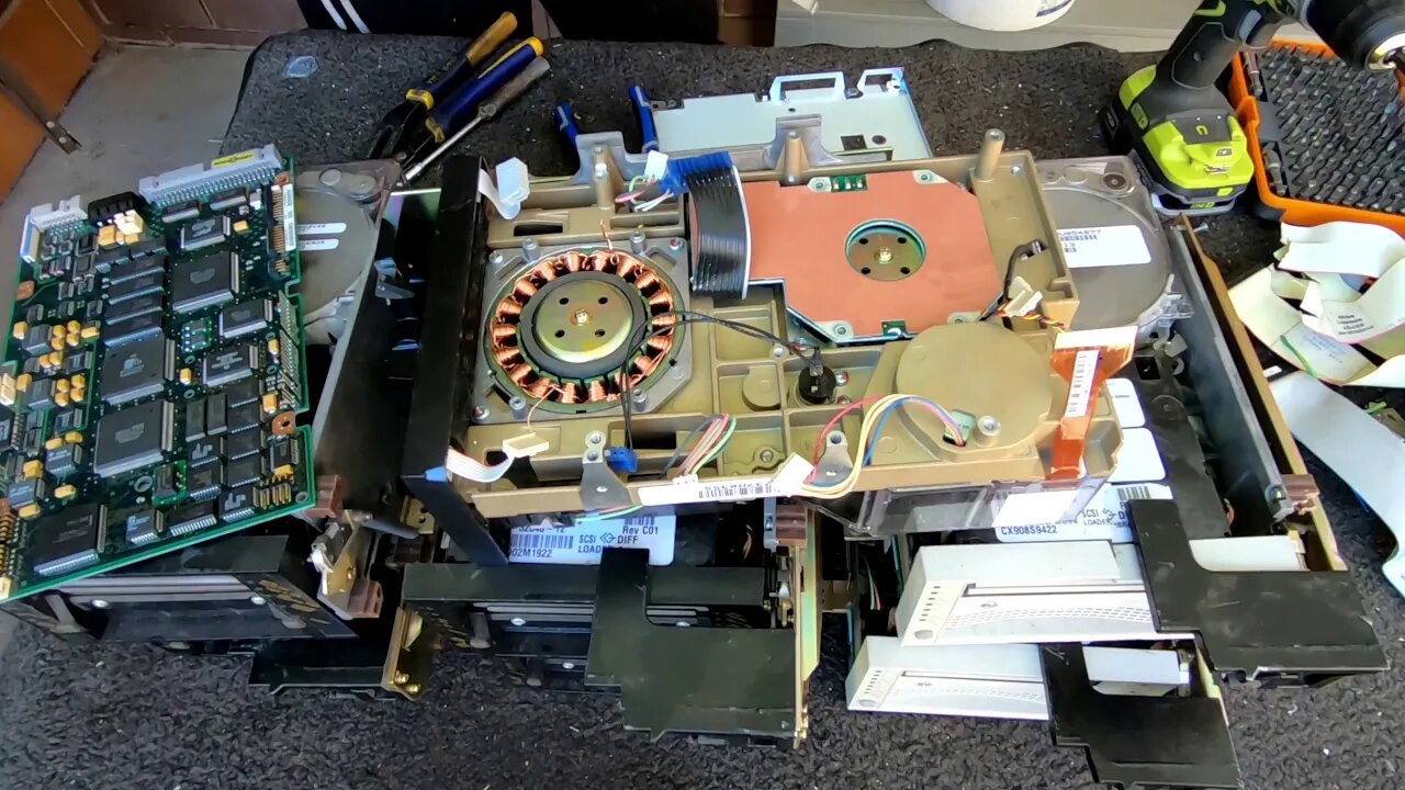 Scrapping Quantum Tape Drives for Gold Recovery Boards