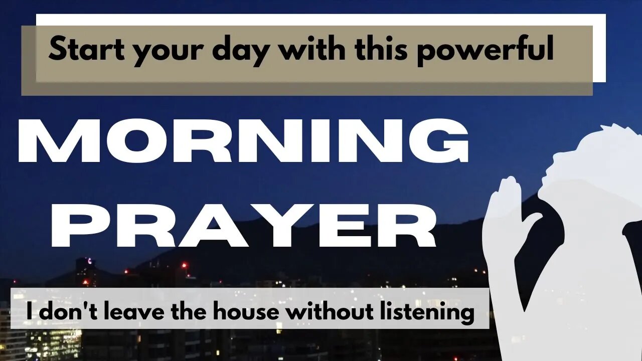 Start your day with this powerful morning prayer. I don't leave the house without listening.