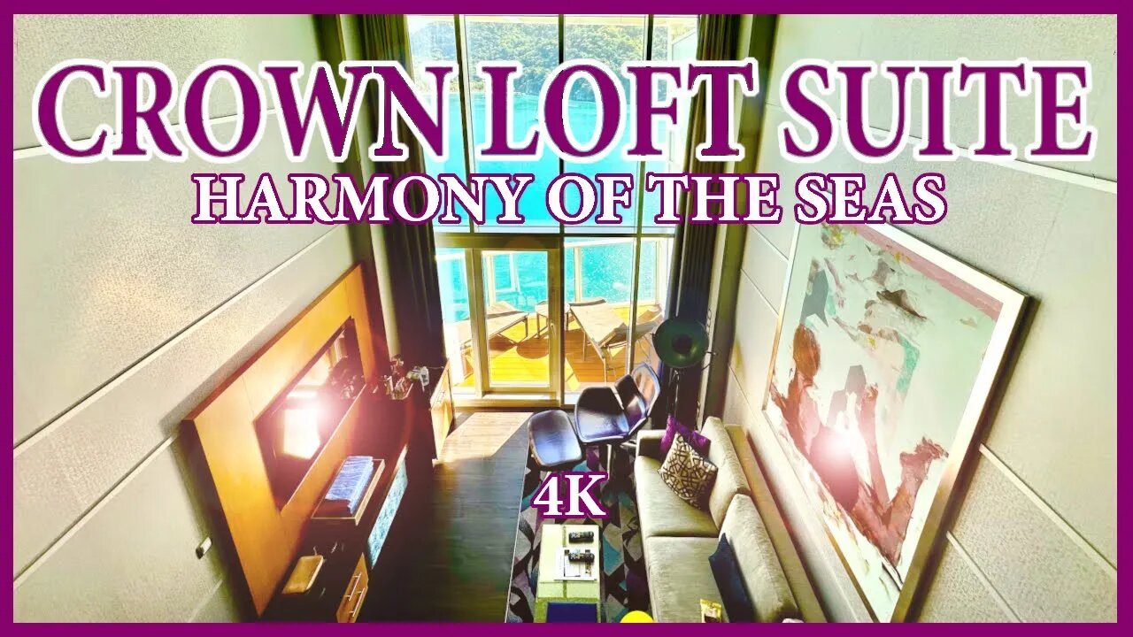 4K Harmony of the Seas Crown Loft Suite Tour - 1760