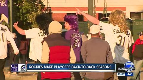 Denver celebrates Rockies win