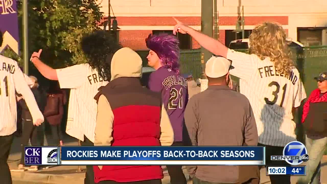 Denver celebrates Rockies win