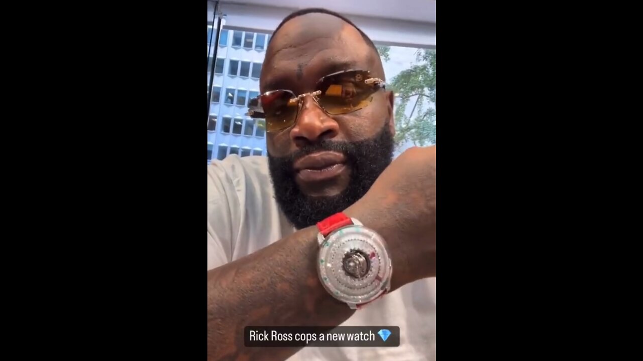 Rick Ross shows off new Jacob Watch