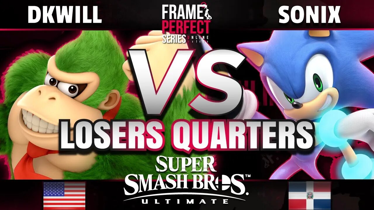 FPS Online Losers Quarters - DKwill (Donkey Kong) vs Bandits | Sonix (Sonic) - Smash Ultimate