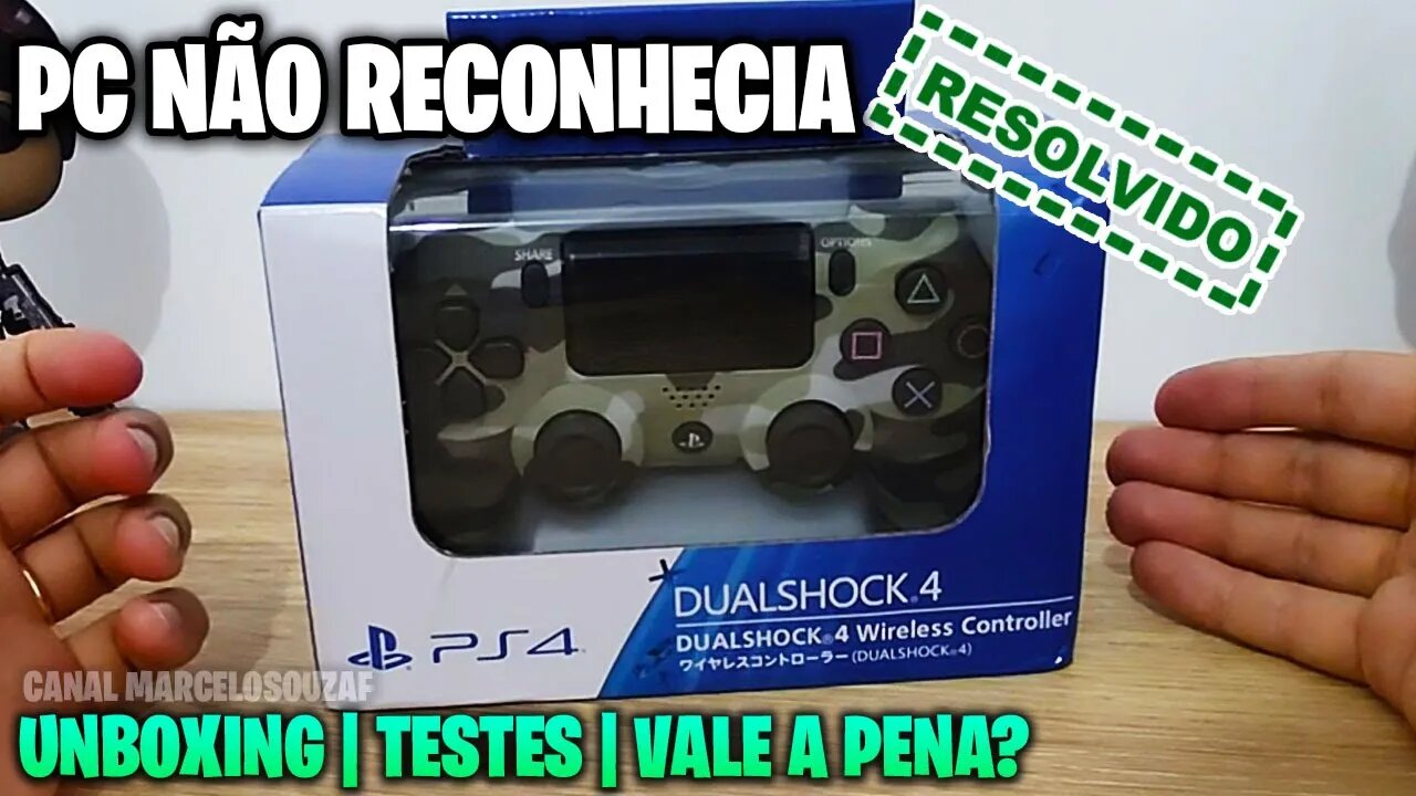 Controle DualShock 4 da Shopee | Unboxing e Solução de Problema