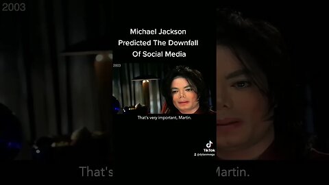 Michael Jackson Predicted The Downfall Of Social Media