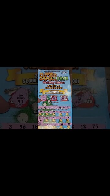 $30 Florida Lottery Tickets 300X The Cash!