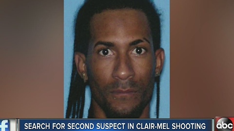 Search for second suspect in Clair-Mel shooting