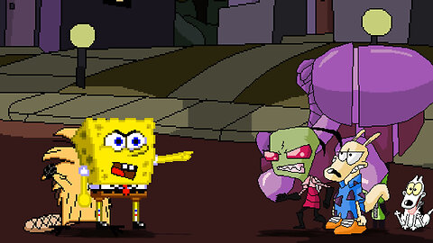 MUGEN - Spongebob & Norbert vs. Zim & Rocko - Download