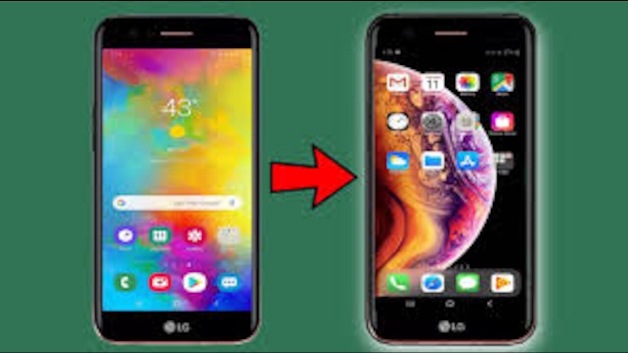 Turn android into iphone in 1 minute