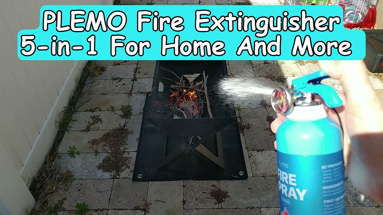 PLEMO FS600G Fire Extinguisher (5 in 1): Quick Review & Live Test