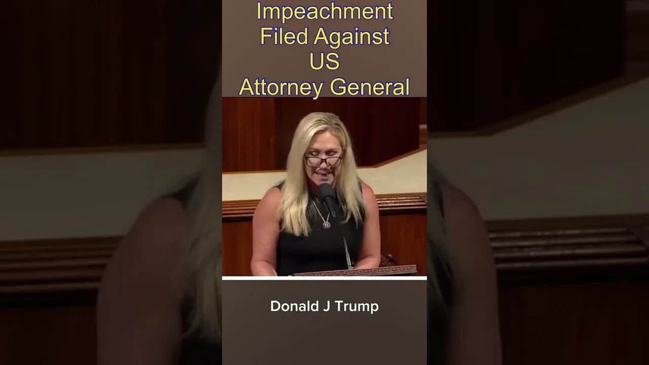 U.S. Attorney General Merritt Garland IMPEACHED!!! #impeachment