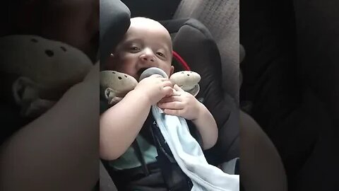 The Cutest Little Baby Boy Talking To His Mom