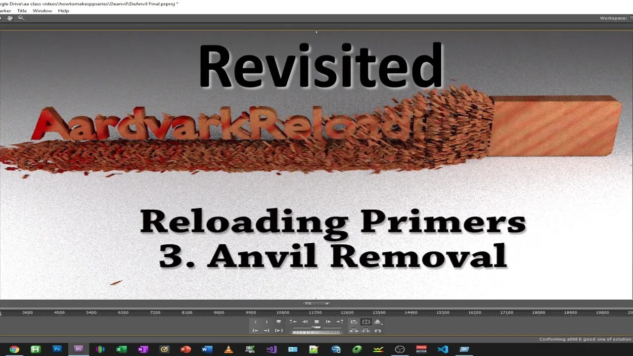 Homemade Primers Series - Part 3 - Anvil Removal: Revisited