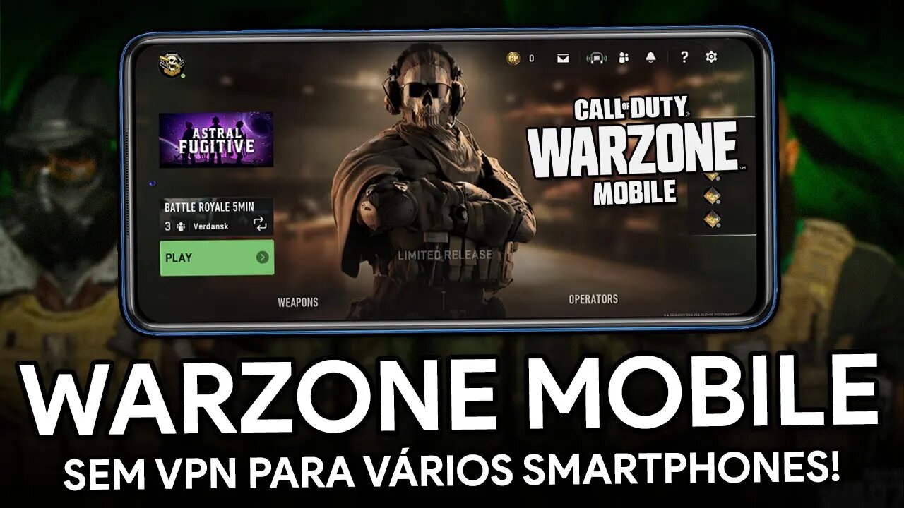 SAIU!!! COMO BAIXAR WARZONE MOBILE PARA ANDROID! | COMO JOGAR SEM VPN! | COD WARZONE MOBILE