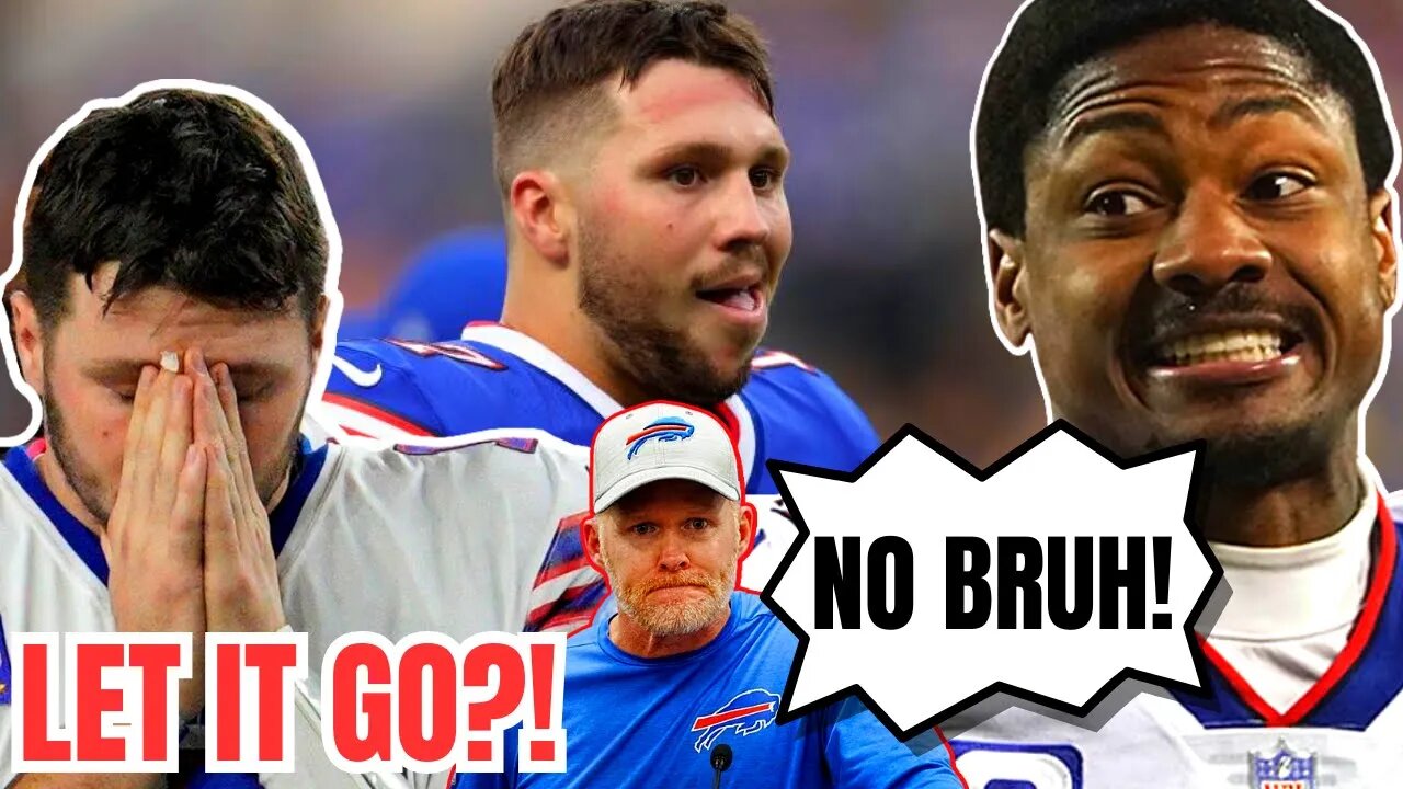 Buffalo Bills QB Josh Allen SLAMS MEDIA Over Stefon Diggs Sean McDermott DRAMA?! IS HE RIGHT THO?!