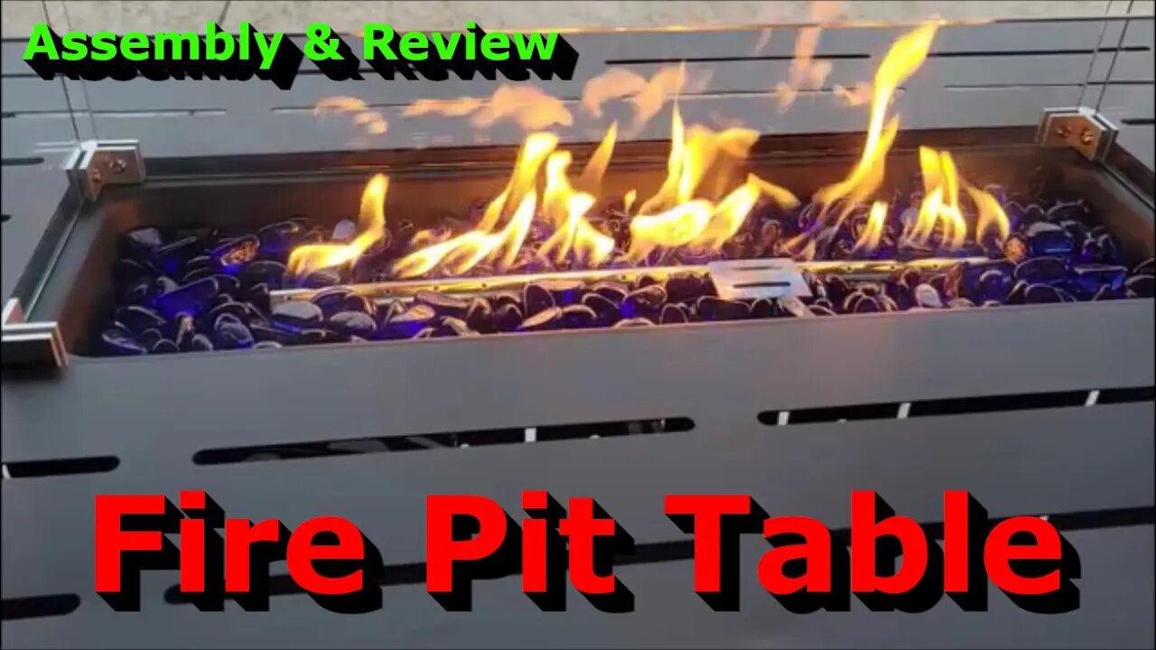 Fire Pit Table - Assembly & Review - Enjoy Your Back Yard