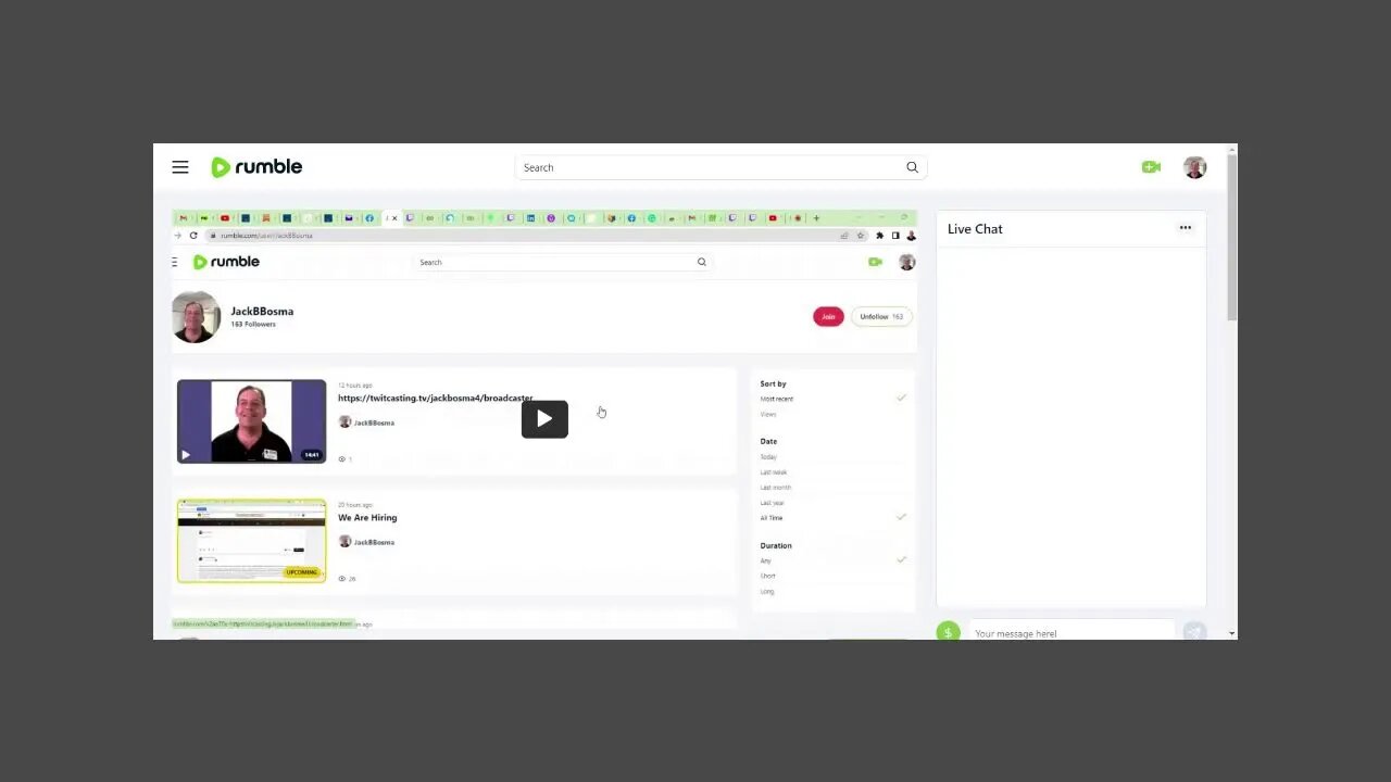Rumble Live Stream Comments/Rants Wanted