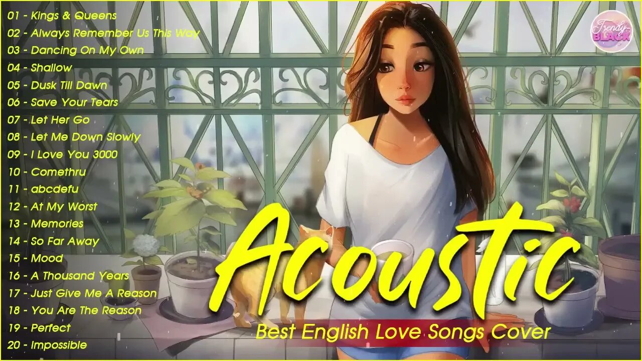 Soft English Acoustic Love Songs Cover Playlist 2023 ❤️ Soft Acoustic Cover Of Popular Love Songs 5