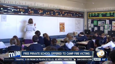 Free private school to Camp Fire victims