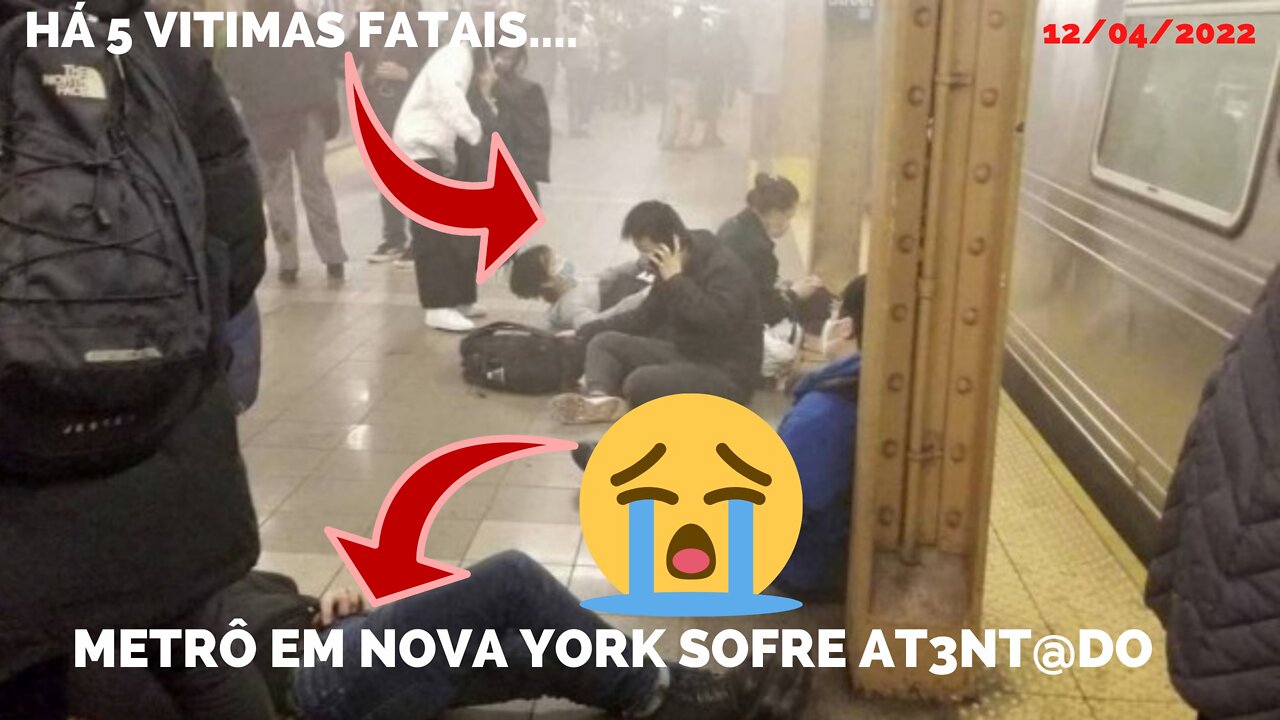 CINCO PESSOAS SÃO BALEADOS EM METRO DE NOVA YORK EM ATENDADO INEDITO | Há vitimas fatais