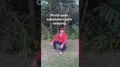PORTA-POTE ECONÔMICO PARA CAMPING #camping #acampamento #tendeuecoisarada