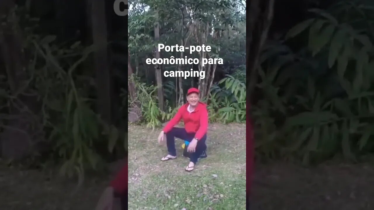 PORTA-POTE ECONÔMICO PARA CAMPING #camping #acampamento #tendeuecoisarada