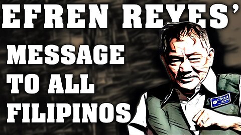 Efren "Bata" Reyes deliveres a message to ALL Filipinos