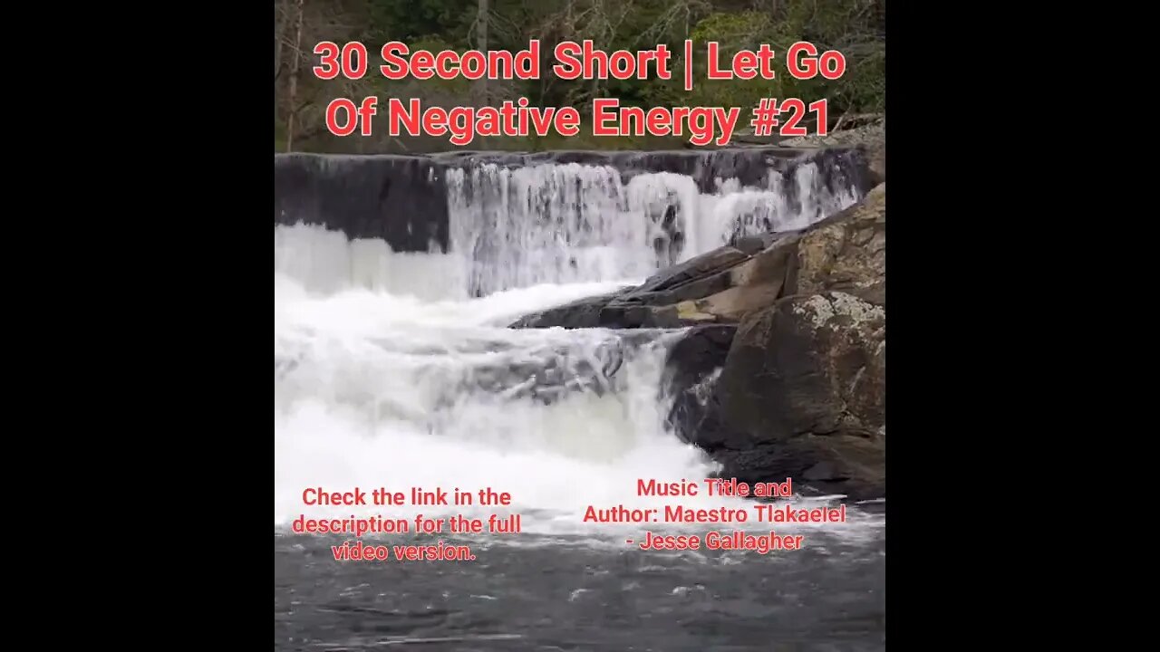 30 Second Short Of Let Go Of Negative Energy | #meditation #shorts #shortsvideo #waterfall #21