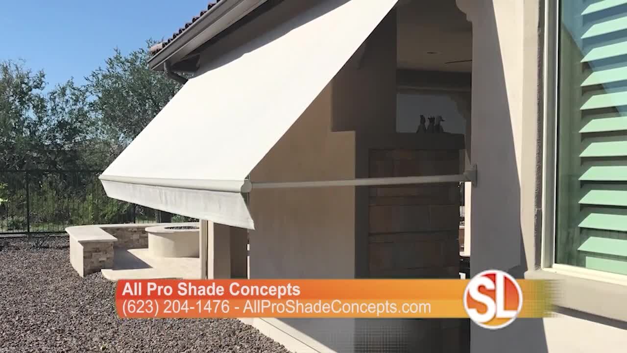 Throwin’ some shade - at your house! Check out the new All Pro Shades showroom