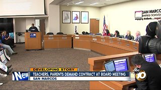Teachers demand new contract from San Marcos School Board
