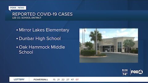 Three schools report cases of COVID-19