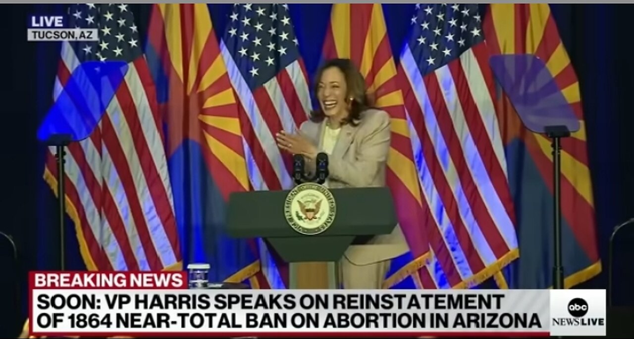 Harris Visits Arizona after near-total abortion ban ruling