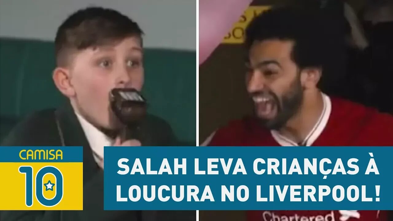 Demais! Salah faz surpresa e leva crianças à loucura no Liverpool!