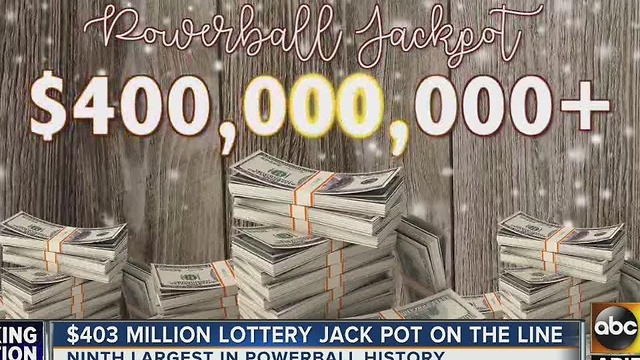 $403 million lottery jackpot on the line