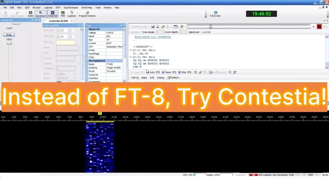 CONTESTIA!! WHY Use FT-8 When You Can Actually COMMUNICATE With Another Ham Operator??