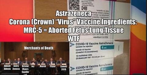 ASTRAZENECA VACCINE INGREDIENTS - MRC5 ABORTED MALE FETUS LUNG TISSUE WTF JAN 2021 [MIRROR]