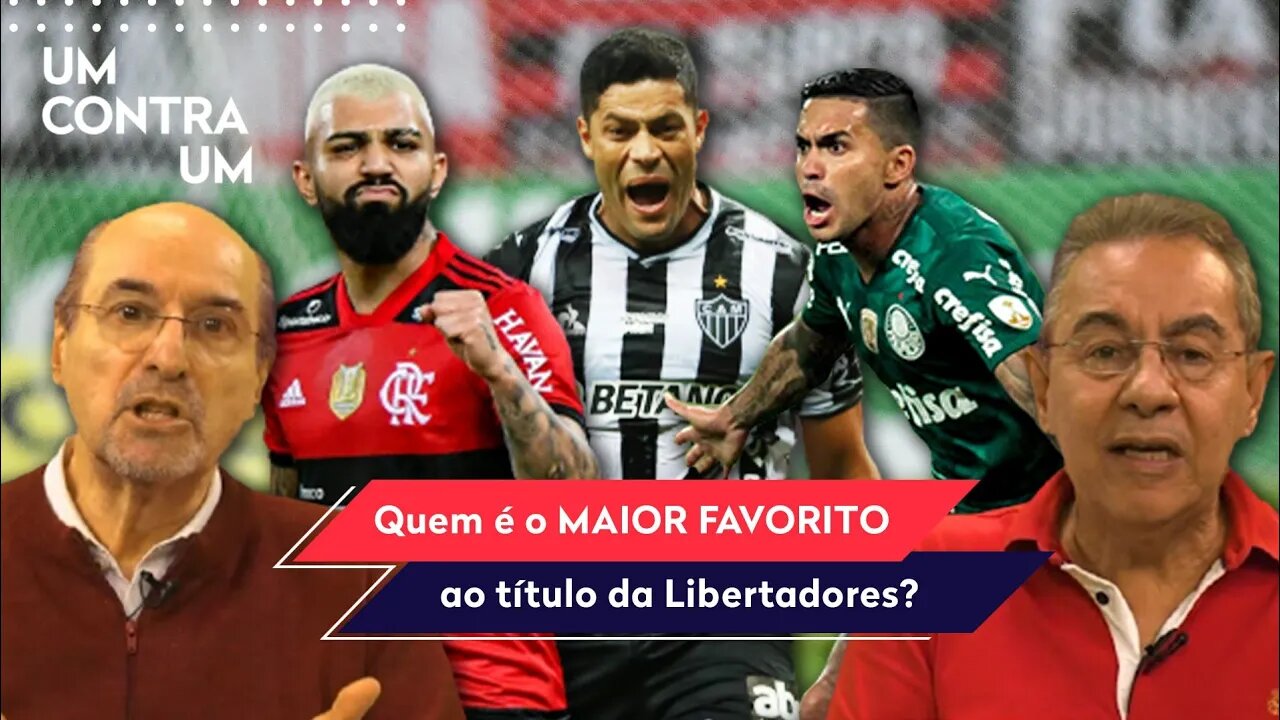 "Cara, o MAIOR FAVORITO ao título da Libertadores é o..." Flamengo, Palmeiras e Galo geram DEBATE!