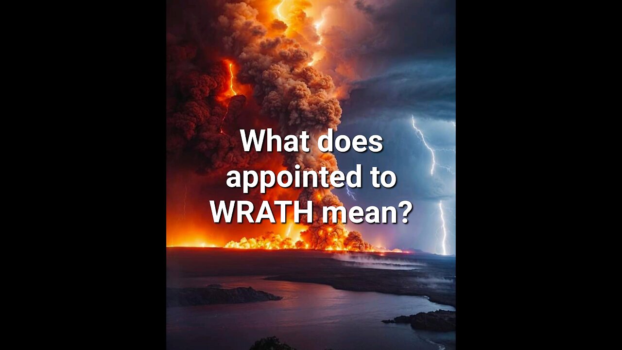 What does appointed to WRATH mean?