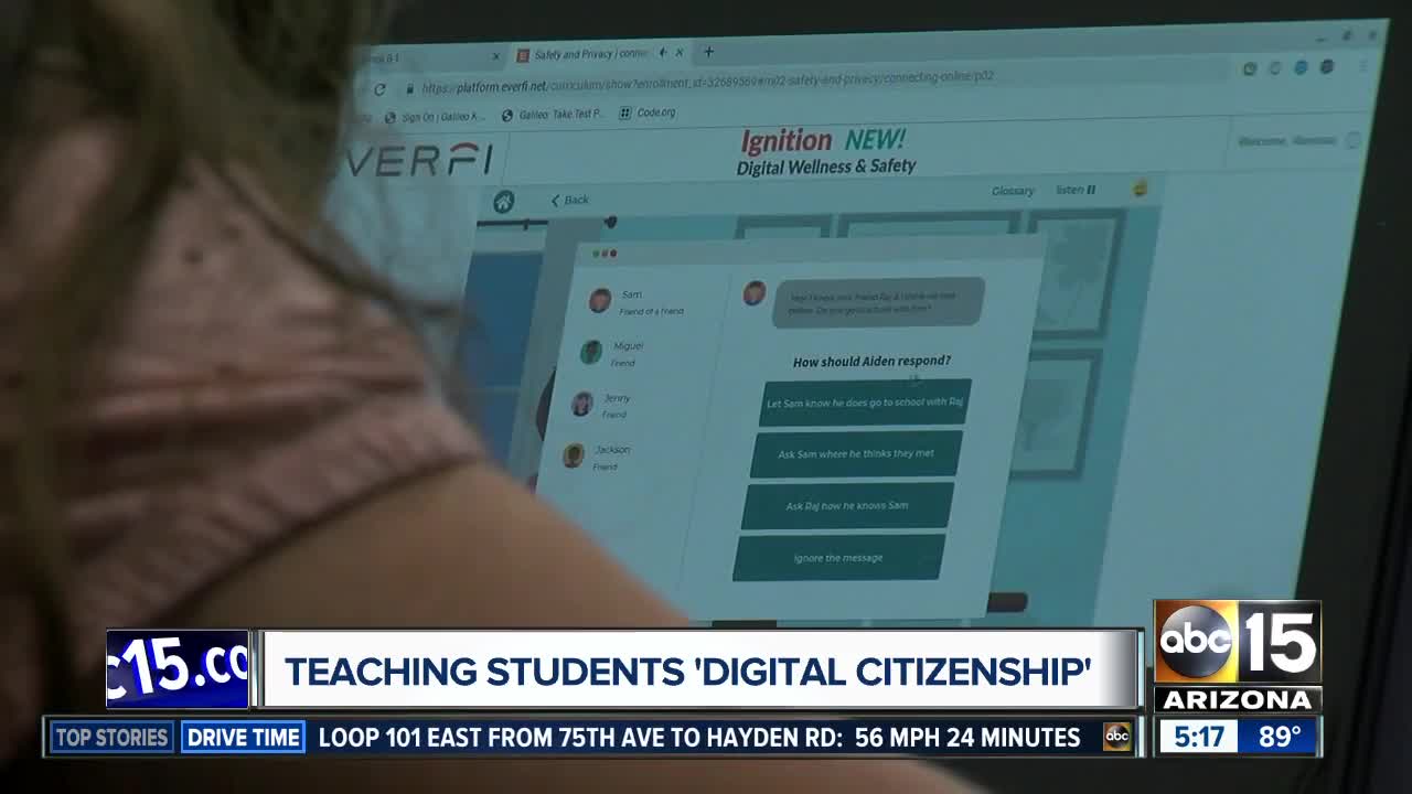 Teaching students "digital citizenship"