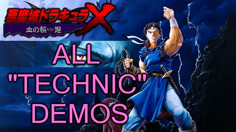 Castlevania Dracula X: Rondo of Blood (PC Engine Super CD-ROM²) All "TECHNIC" (Boss Demos) 4k 60fps