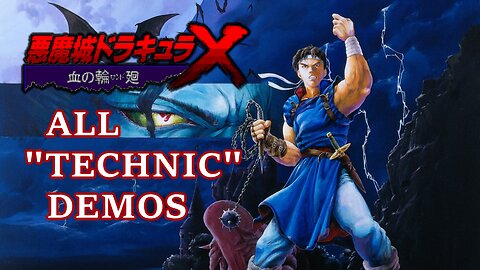 Castlevania Dracula X: Rondo of Blood (PC Engine CD) All "TECHNIC" (Boss Demos) (4K 60fps)